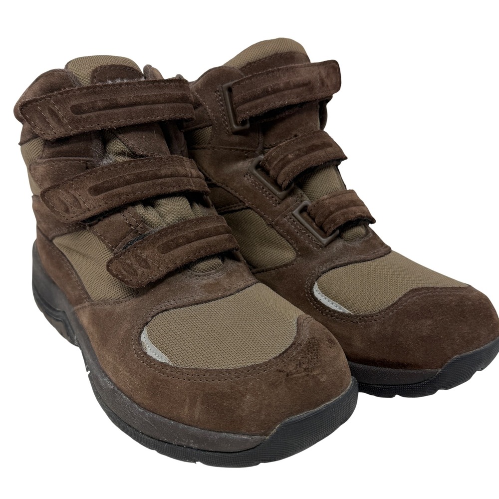 L.L.Bean PrimaLoft Hiking Boots Brown Suede Triple Strap Winter Men's 10